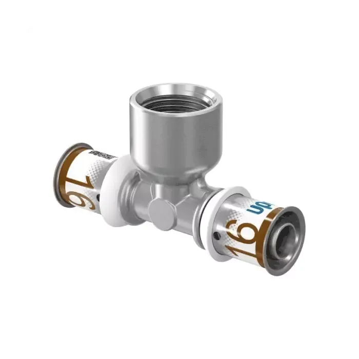 Тройник МП пресс латунь Дн32х1/2"х32 ВР Uponor