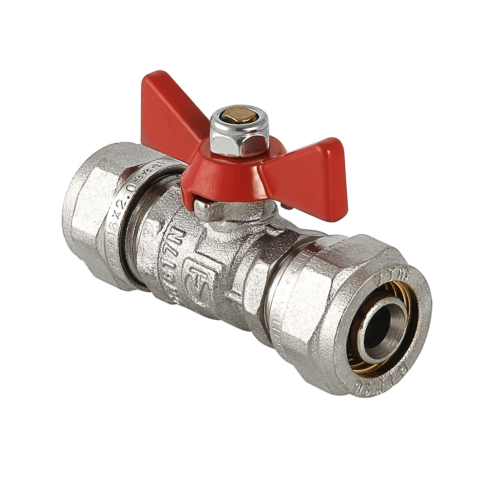 Кран шаровой Valtec с обжимным соединением VT.343.N.1616