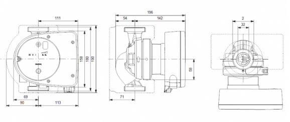 Насос Grundfos MAGNA1 32-40 180
