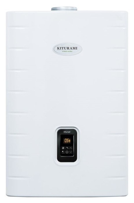 Котел газовый настенный Kiturami World Alpha C-15 (медный тепл-к, 15 кВт, 2-контур., закр. камера)