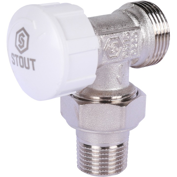 Клапан термостатический Stout SVТ-0002-100015 угловой 1/2 - 3/4 евроконус
