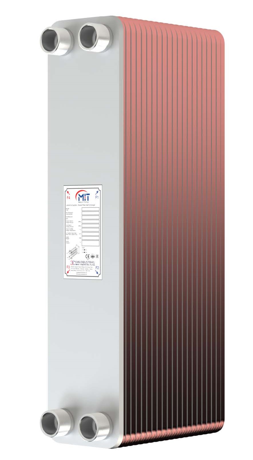 Пластинчатый паяный теплообменник MIT MB-09-66 (30 bar)