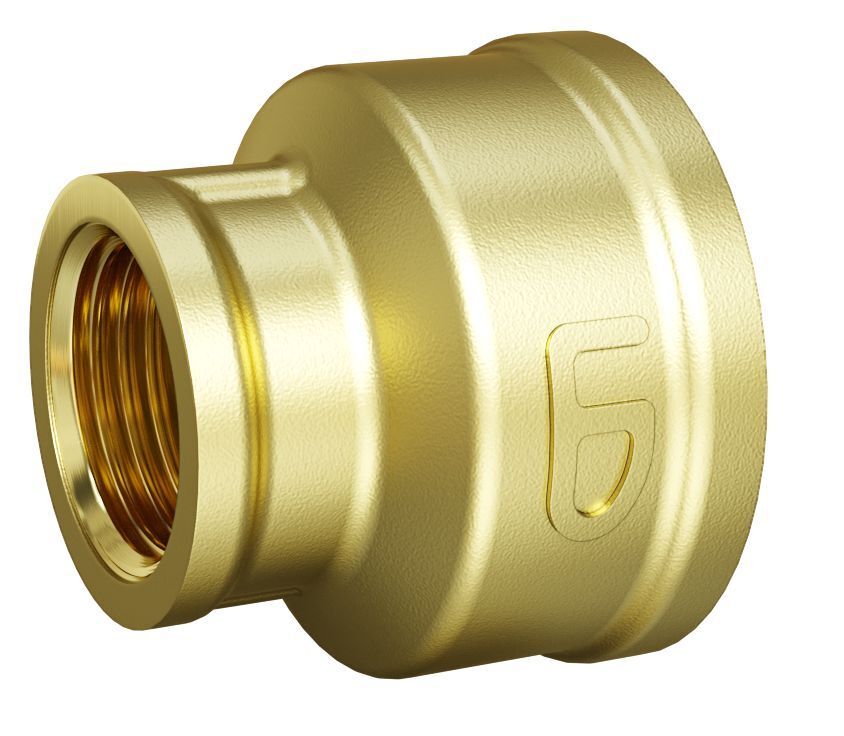 Муфта переходная LD Pride DN 50х32 (2"ВР х 1 1/4"ВР) латунь